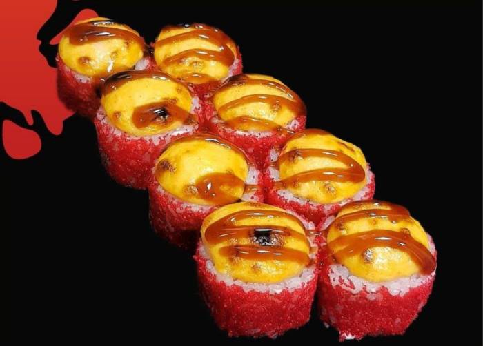 Запеченный с креветкой